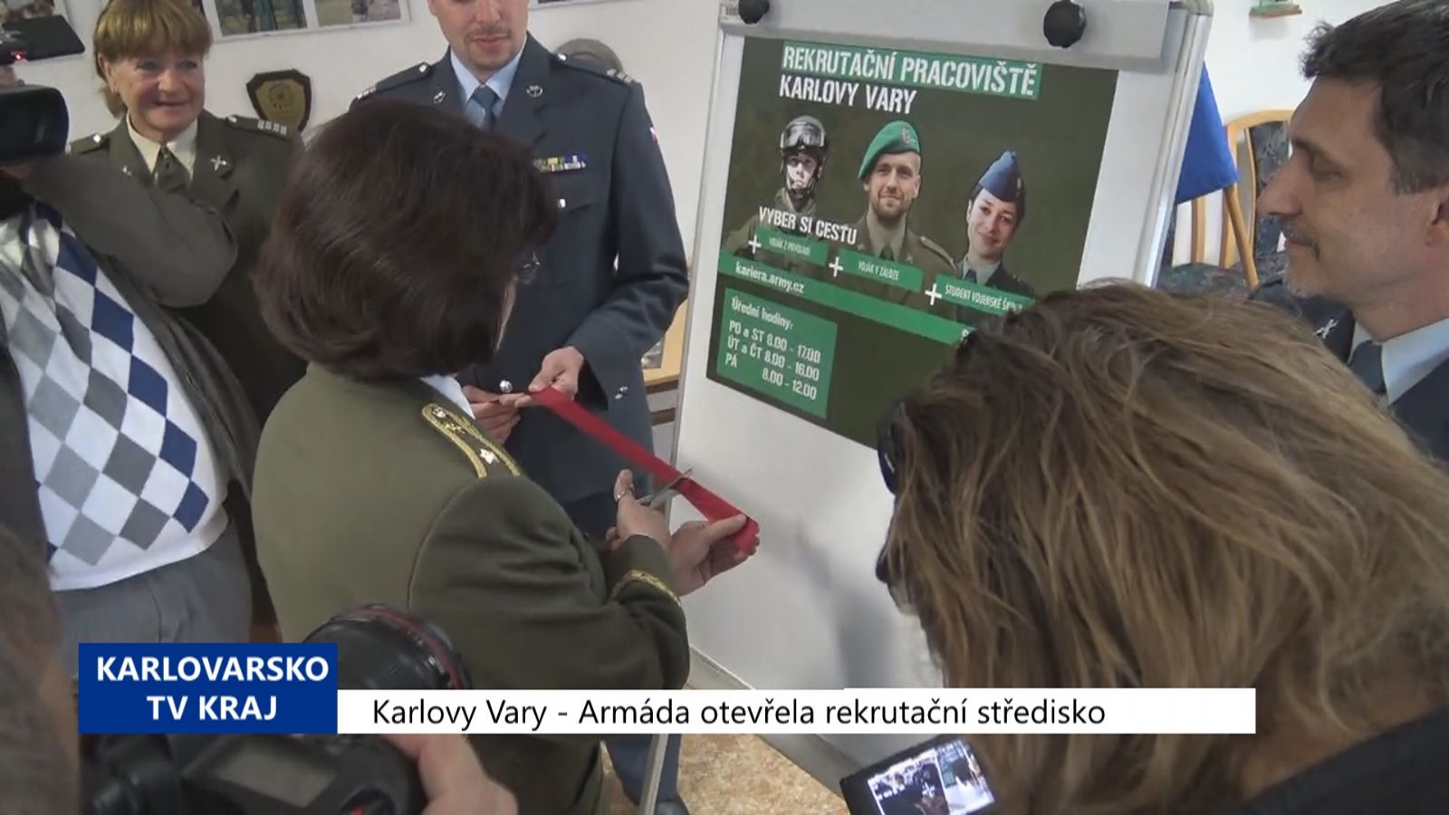 Karlovy Vary: Armáda otevřela rekrutační pracoviště (TV Západ)