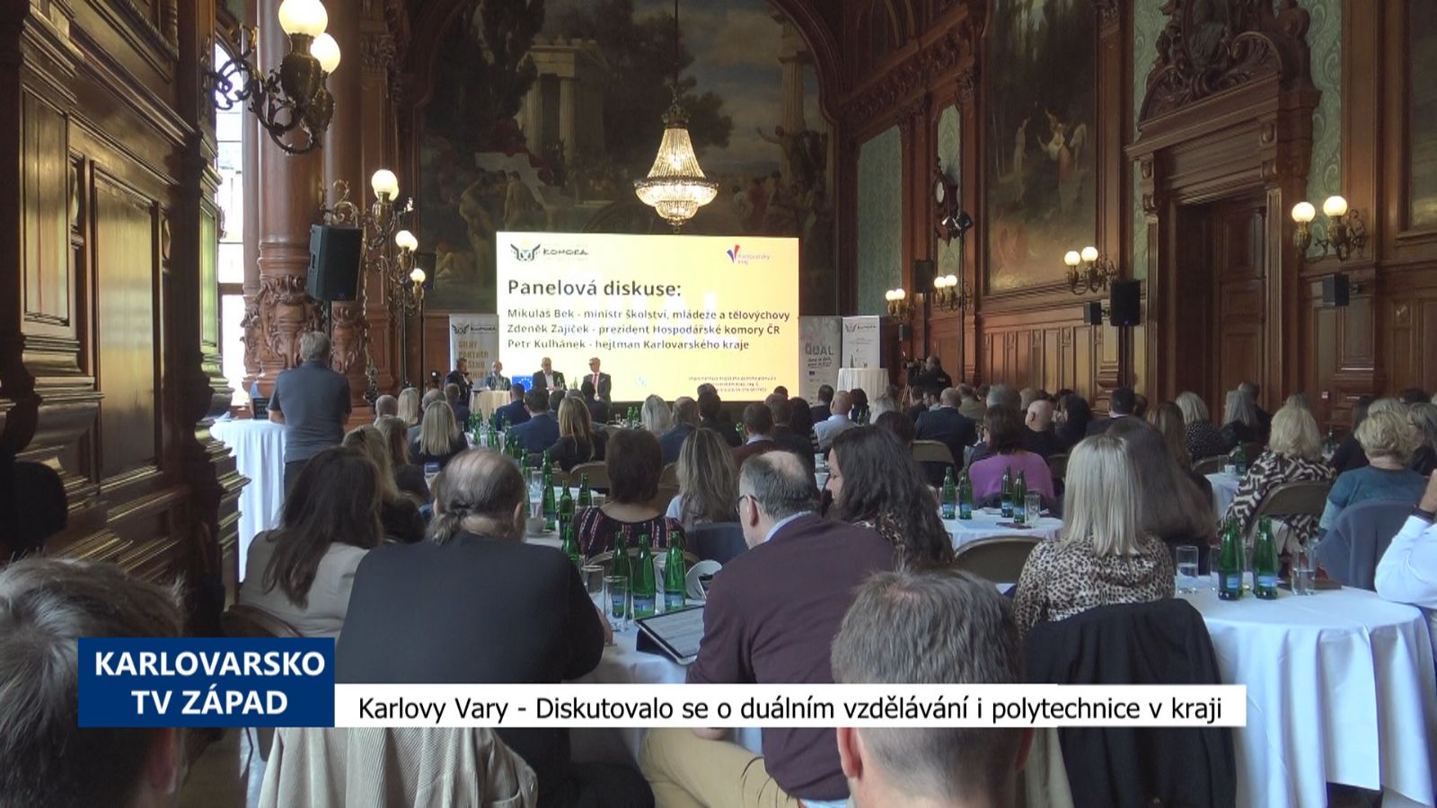 Karlovy Vary: Diskutovalo se o duálním vzdělávání i polytechnice v kraji (TV Západ)