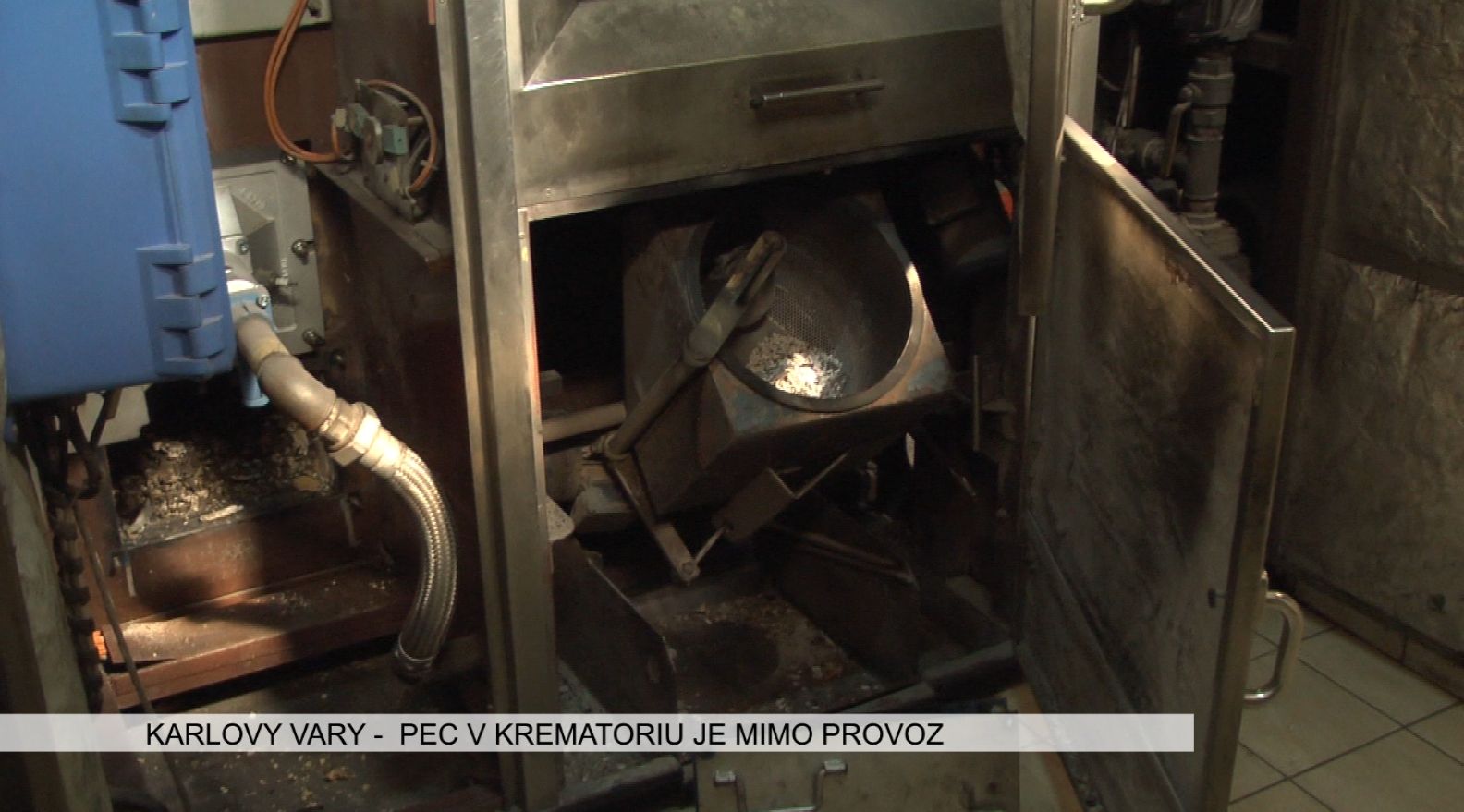 Karlovy Vary: Pec v krematoriu je mimo provoz (TV Západ)