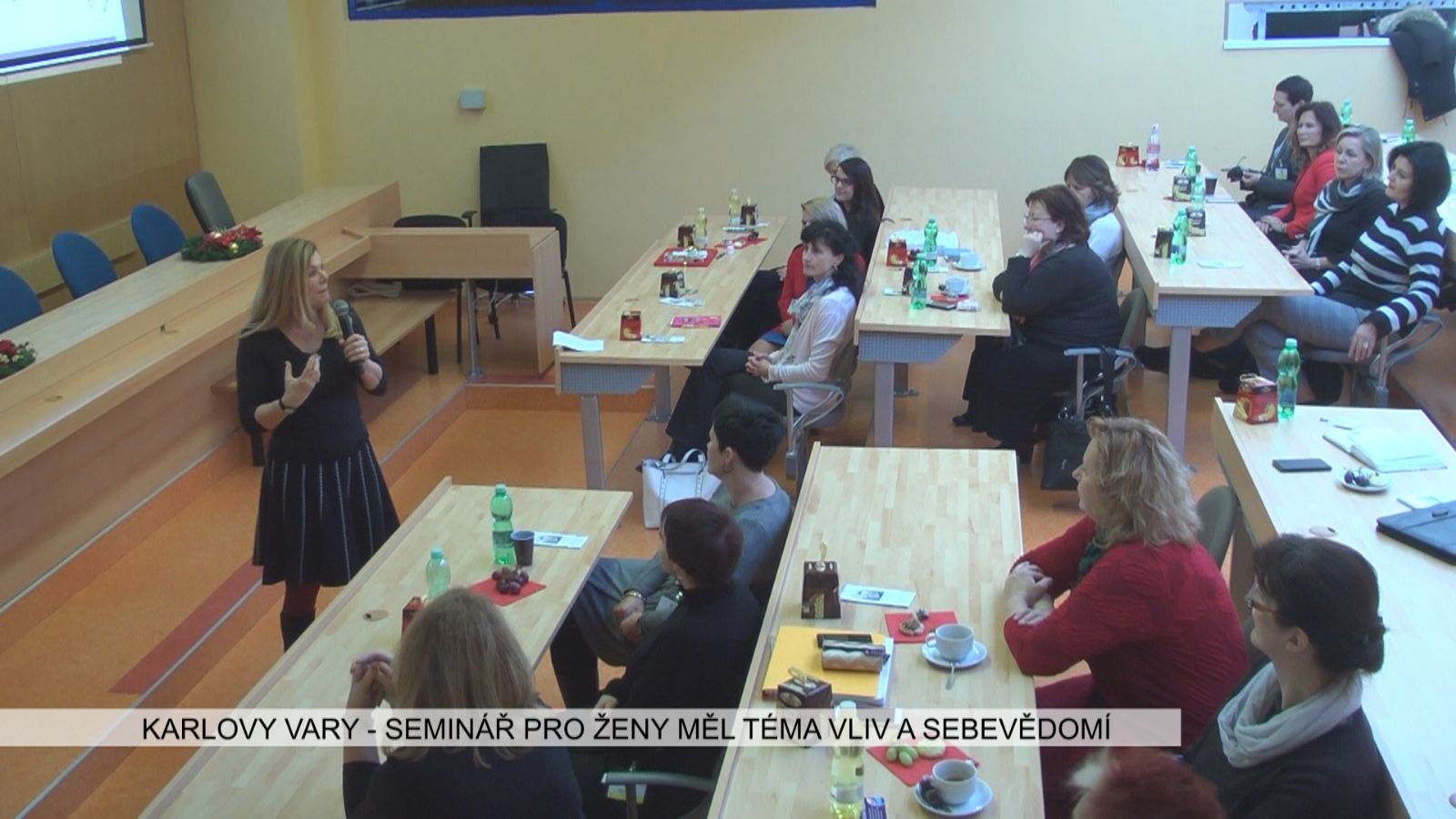 Karlovy Vary: Seminář pro ženy měl téma vliv a sebevědomí (TV Západ)