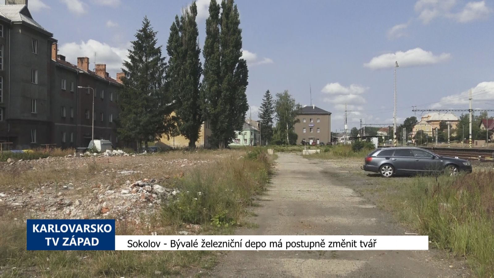Sokolov: Bývalé železniční depo má postupně změnit tvář (TV Západ)