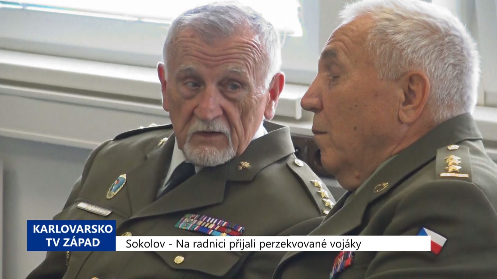 Sokolov: Na radnici přijali perzekvované vojáky (TV Západ)