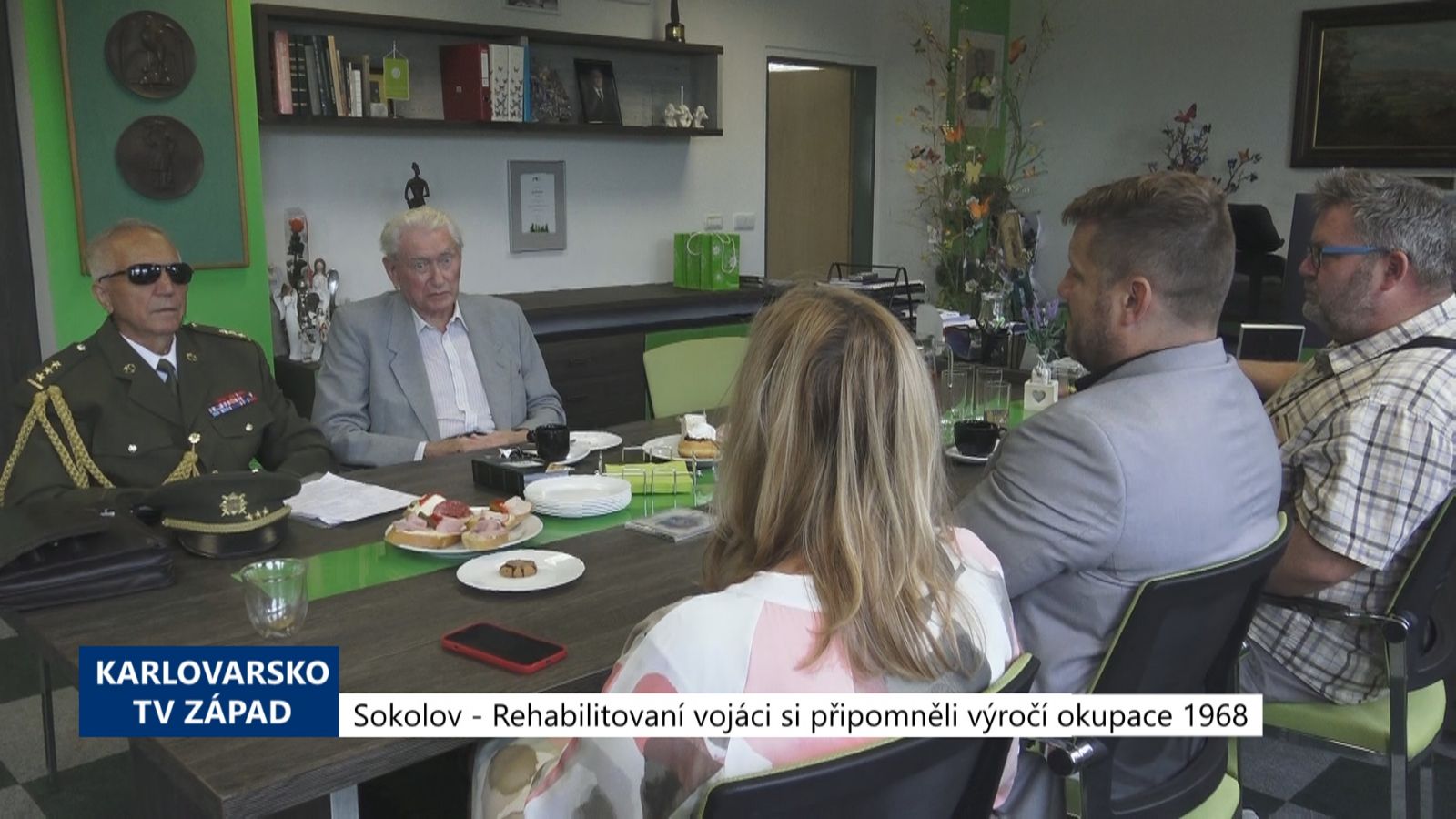 Sokolov: Rehabilitovaní vojáci si připomněli výročí okupace 1968 (TV Západ)