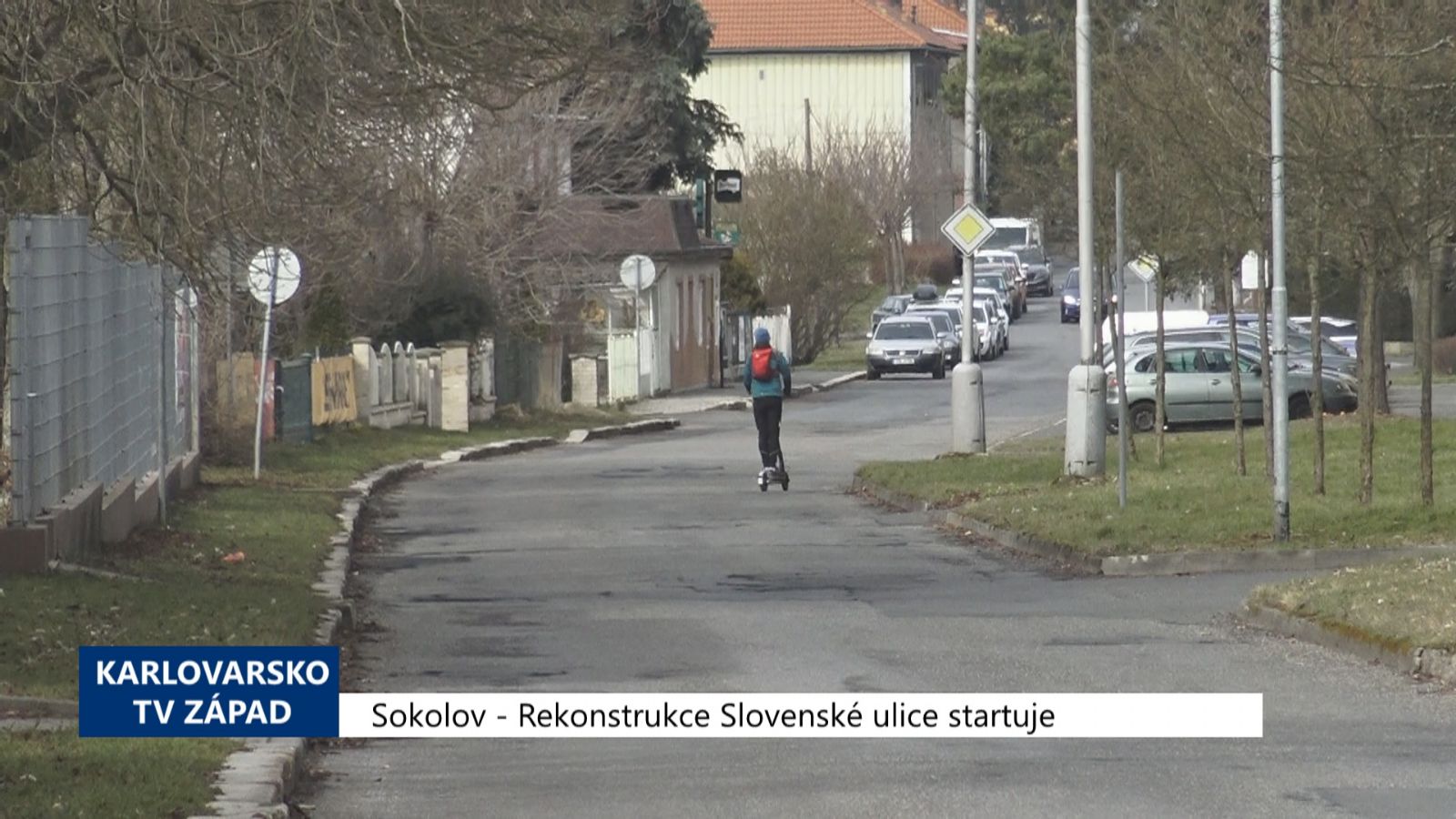 Sokolov: Rekonstrukce Slovenské ulice startuje (TV Západ)