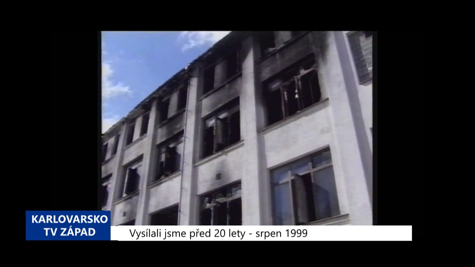 1999 – Luby: Požár zachvátil továrnu na modely (TV Západ)