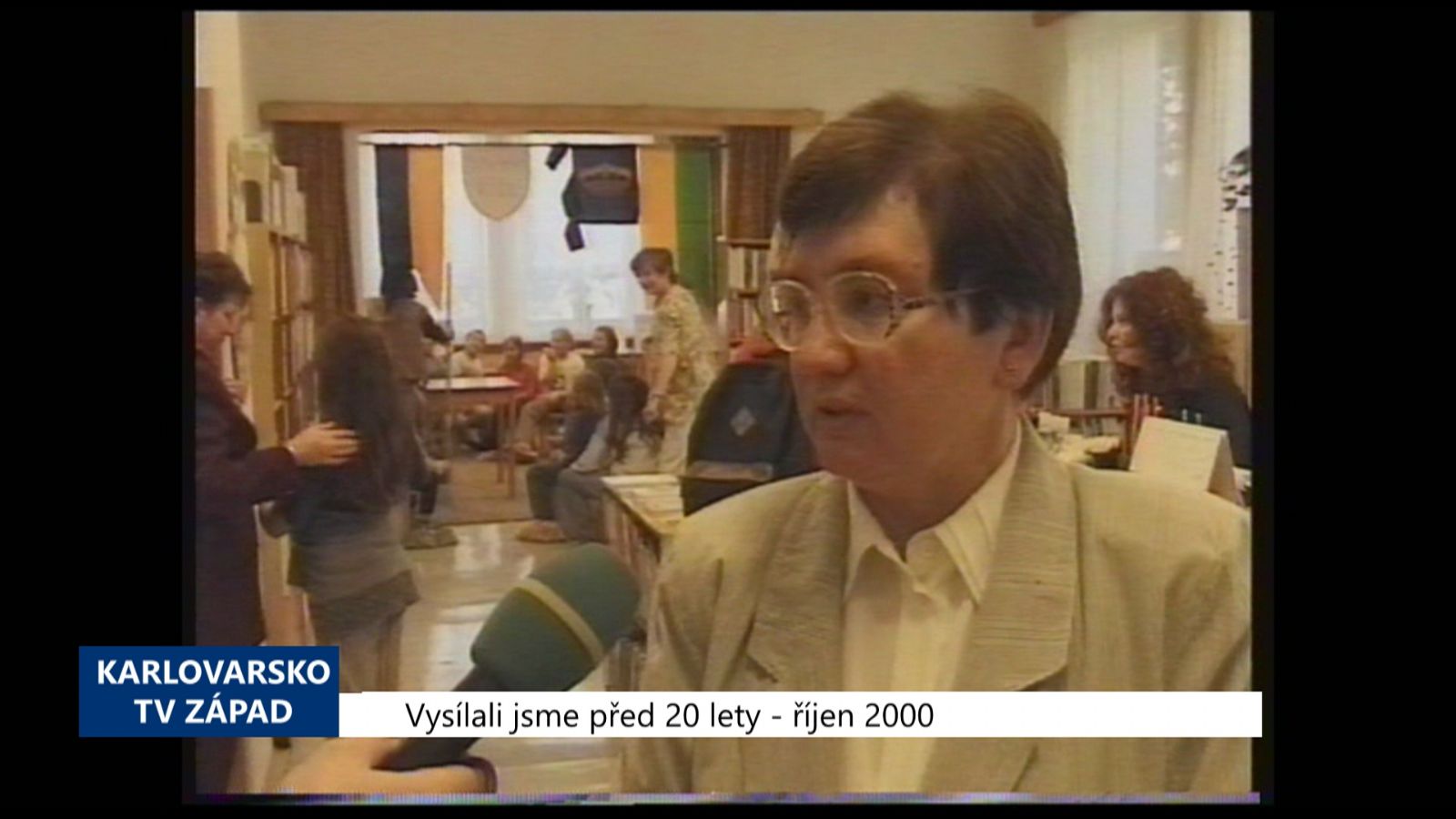 2000 – Cheb: Během Týdne knihoven jste mohli Pověsit starosti na kolík (TV Západ)