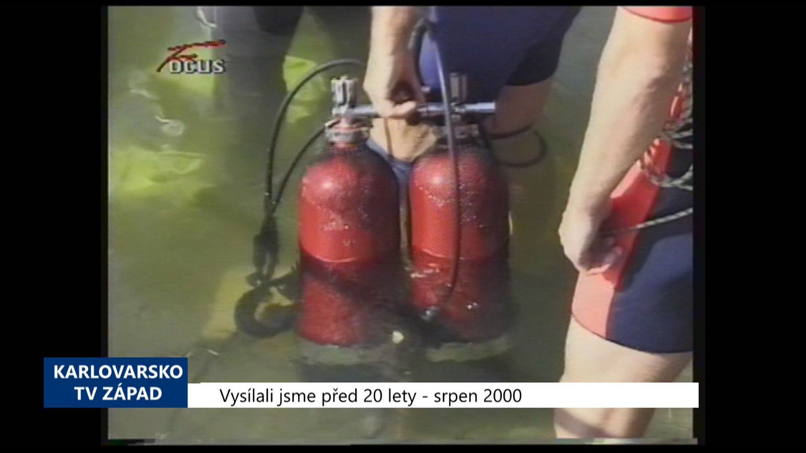 2000 – Cheb: Dětští vodní záchranáři čistili dno Jesenické přehrady (TV Západ)