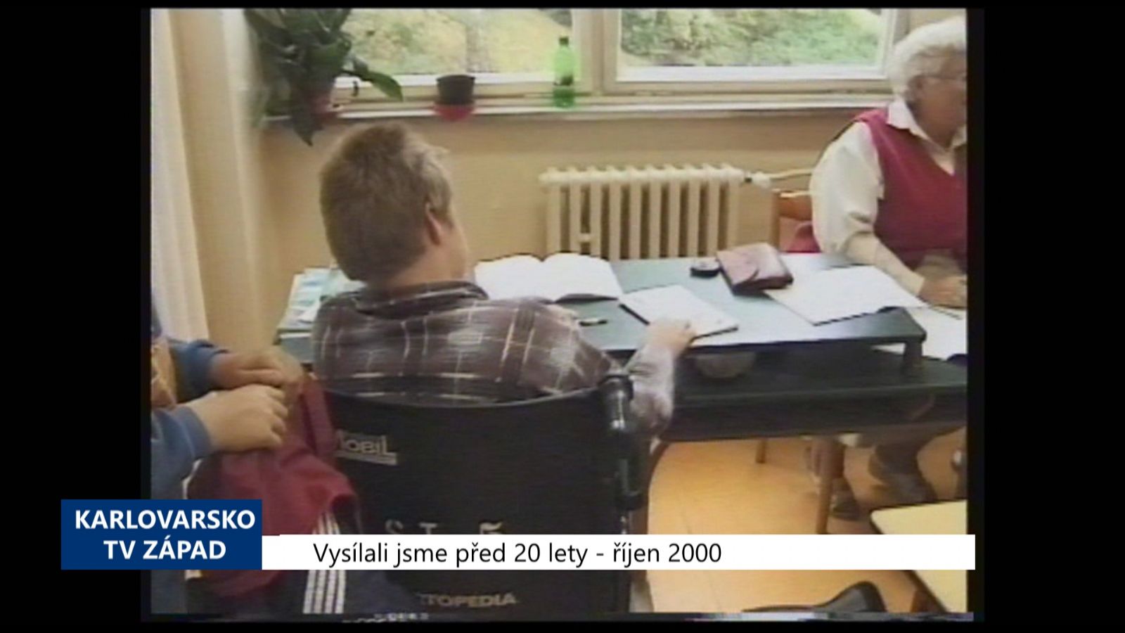 2000 – Cheb: Vozíčkářům budou ve škole pomáhat asistenti (TV Západ) 