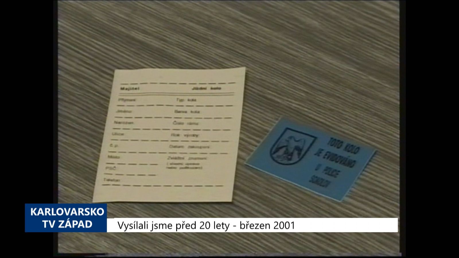 2001 – Sokolov: Policie varuje před zloději jízdních kol (TV Západ)