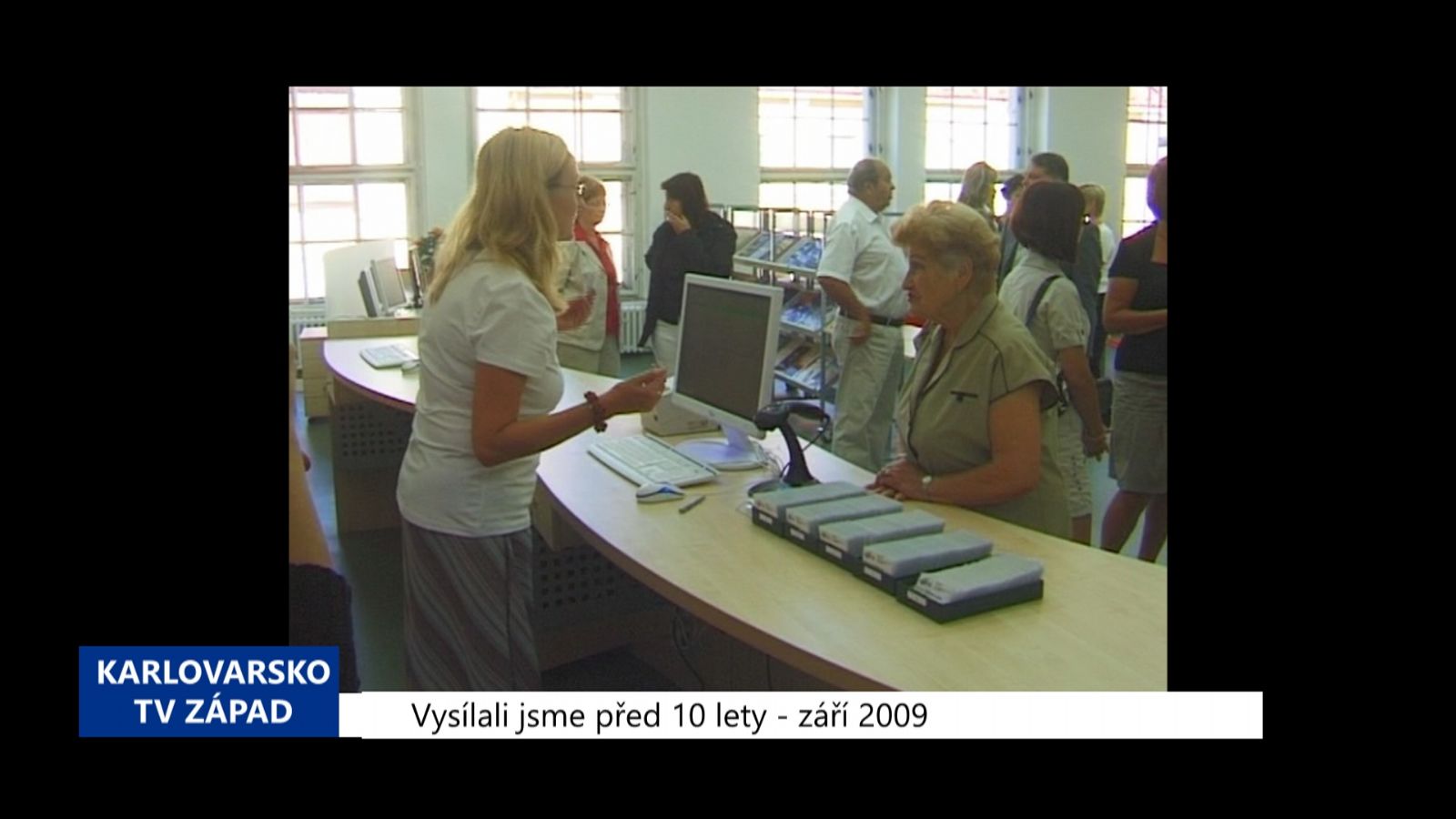 2009 – Cheb: Knihovna otevřela po nákladné rekonstrukci (3830) (TV Západ)