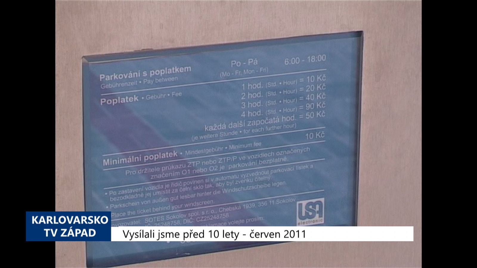 2011 – Sokolov: První placené parkování je u polikliniky (4395) (TV Západ)
