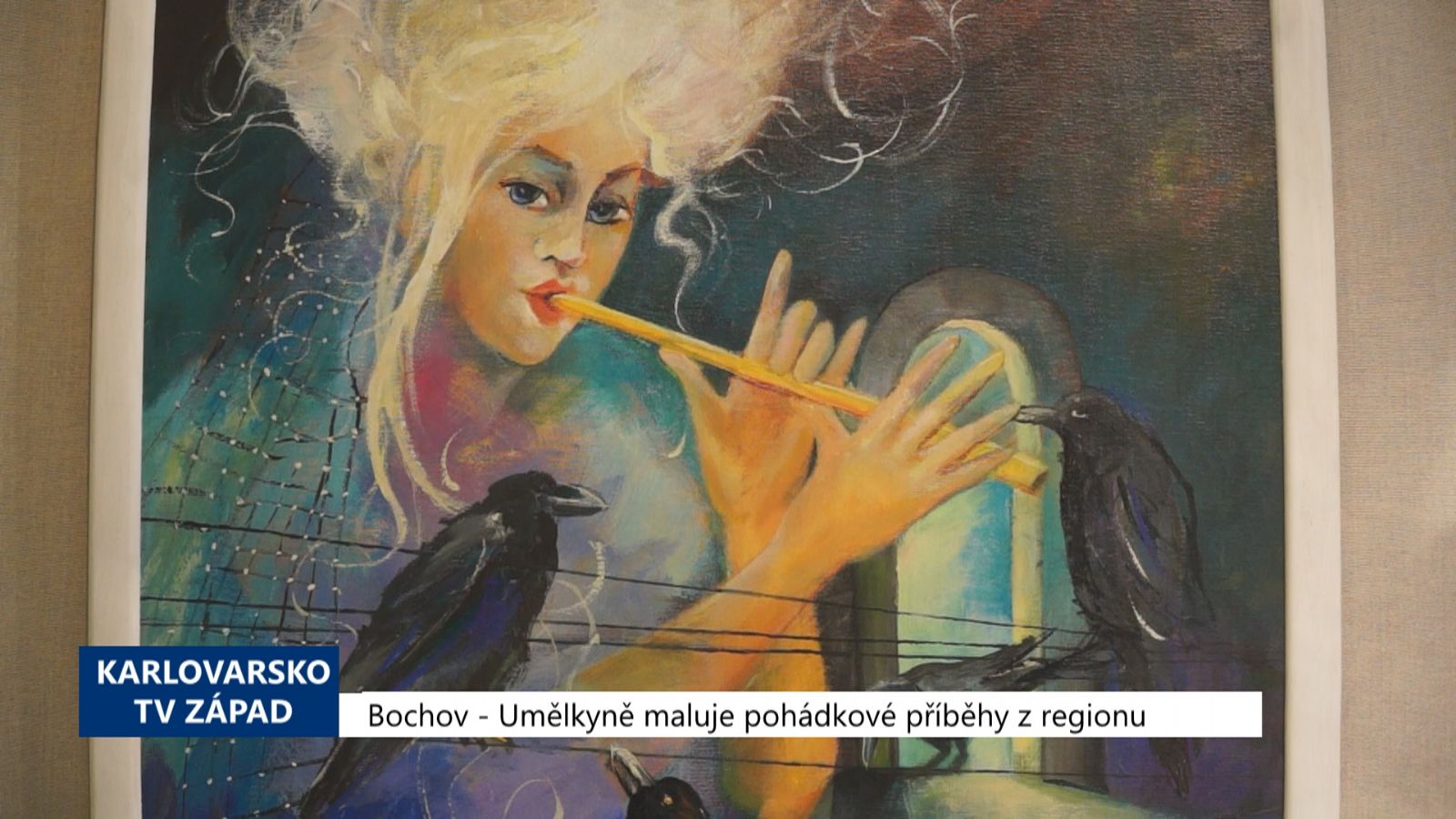 Bochov: Umělkyně maluje pohádkové příběhy z regionu (TV Západ)