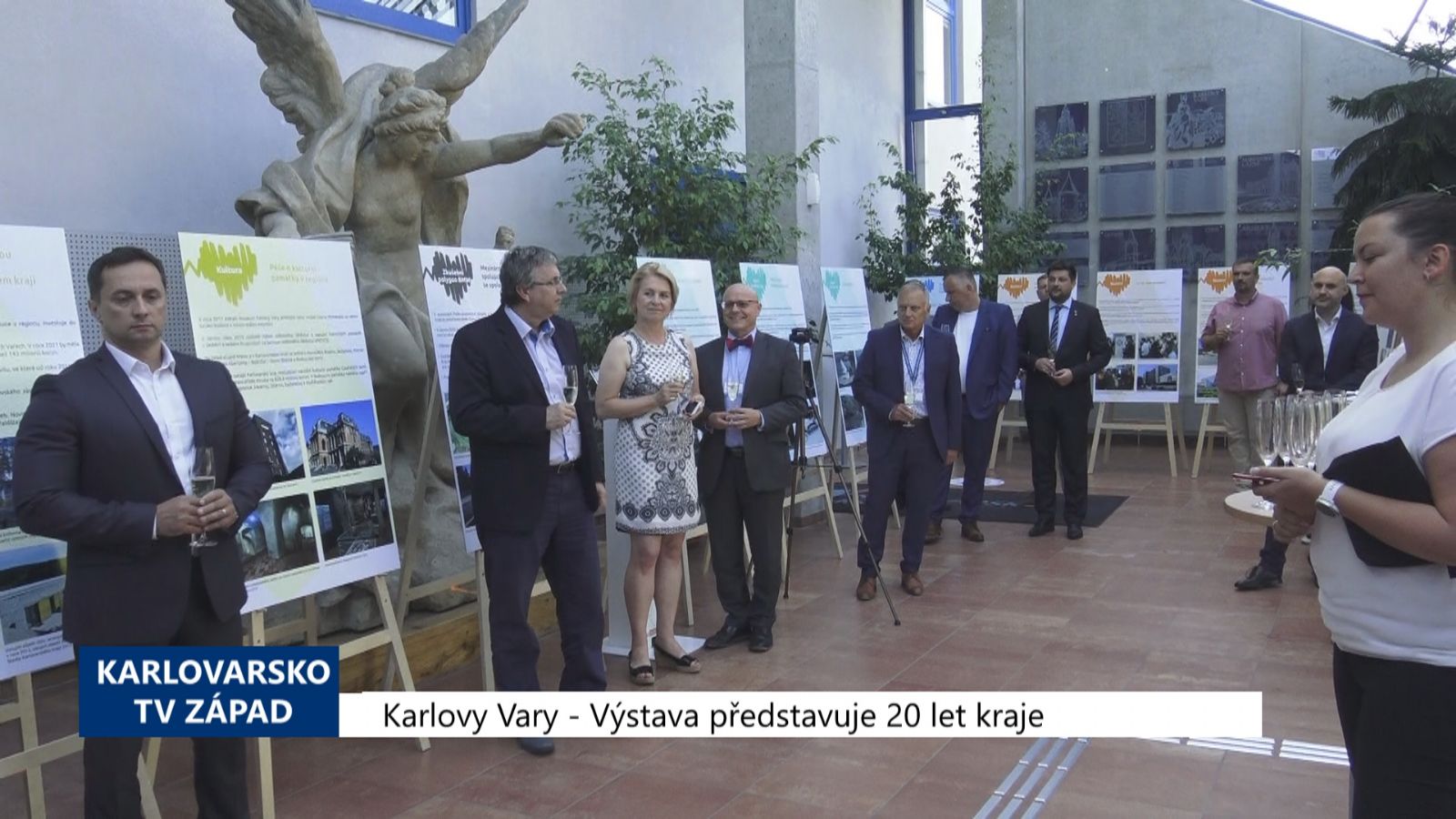 Karlovy Vary: Výstava představuje 20 let kraje (TV Západ)