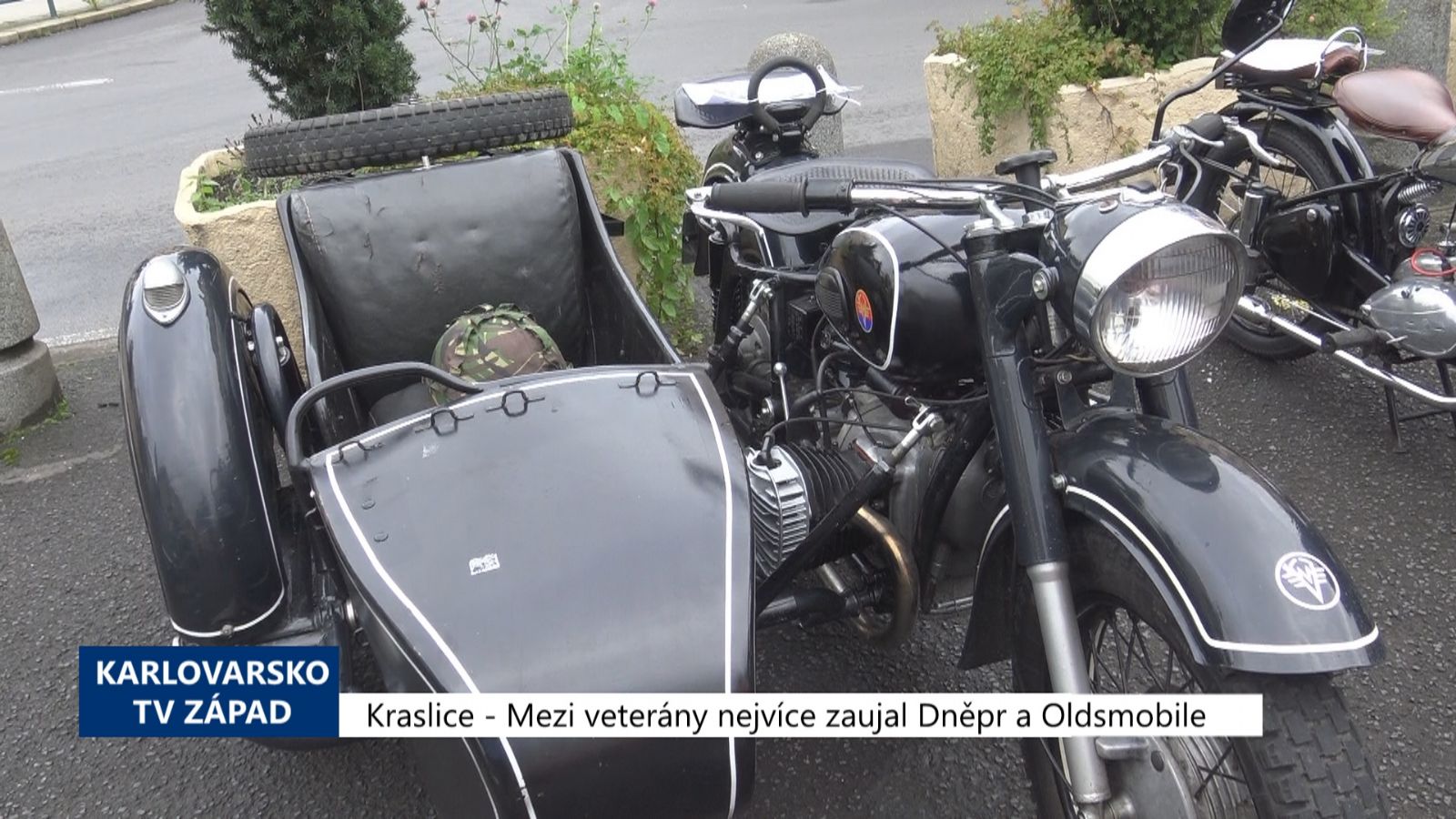 Kraslice: Mezi veterány nejvíce zaujal Dněpr a Oldsmobile (TV Západ)