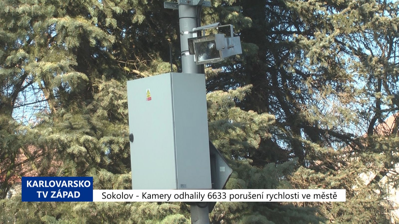 Sokolov: Kamery odhalily 6633 porušení rychlosti ve městě (TV Západ)