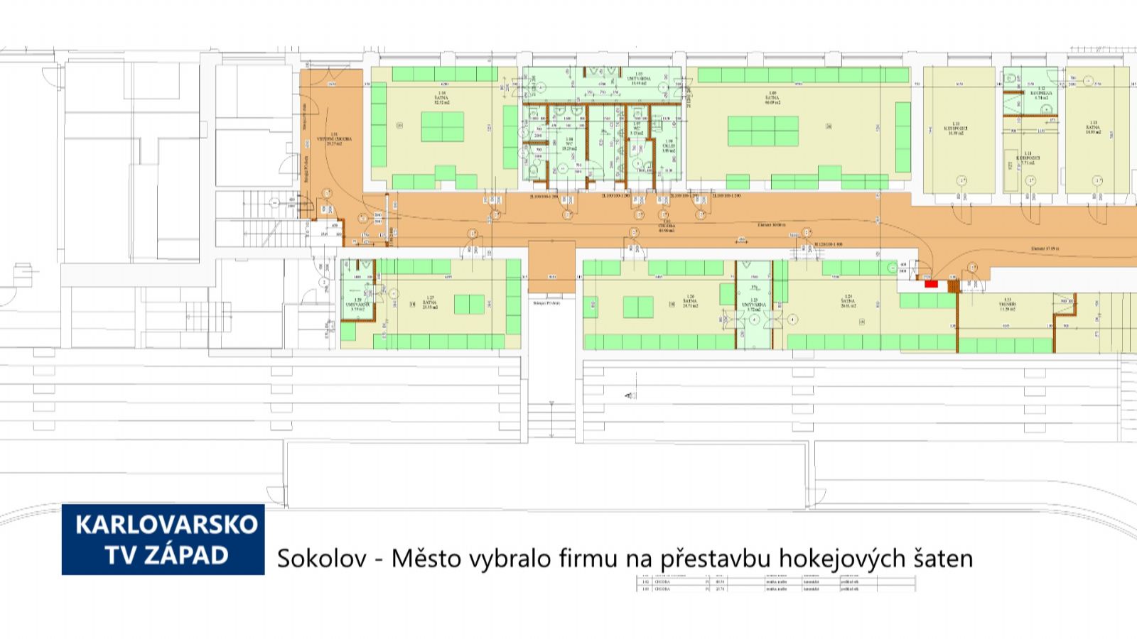 Sokolov: Město vybralo firmu na přestavbu hokejových šaten (TV Západ)