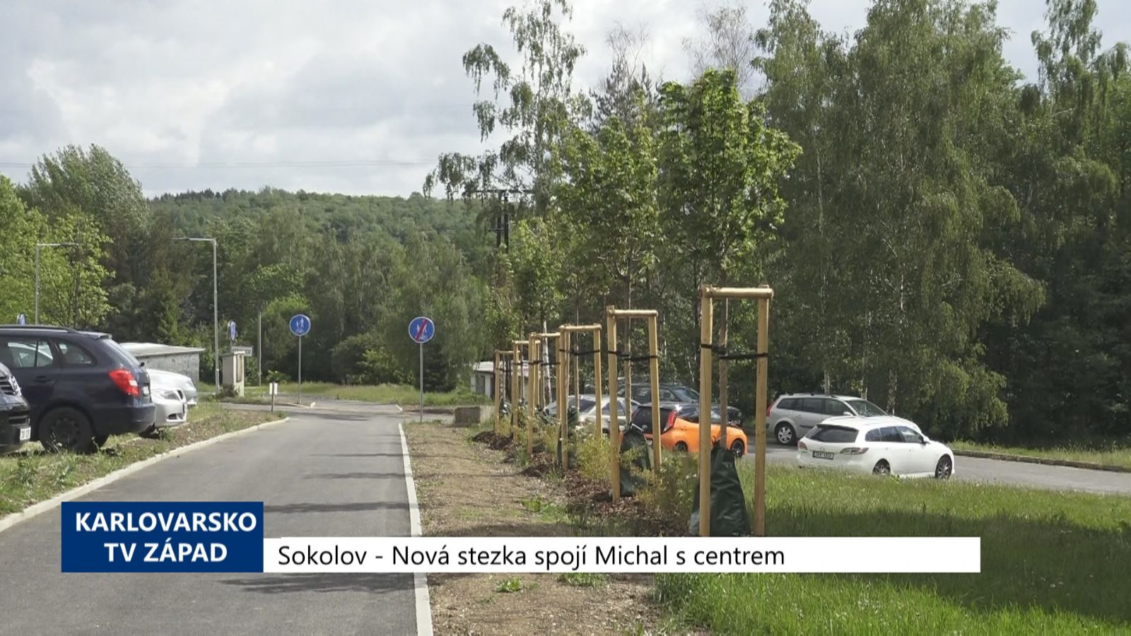 Sokolov: Nová cyklostezka spojila Michal s centrem (TV Západ)