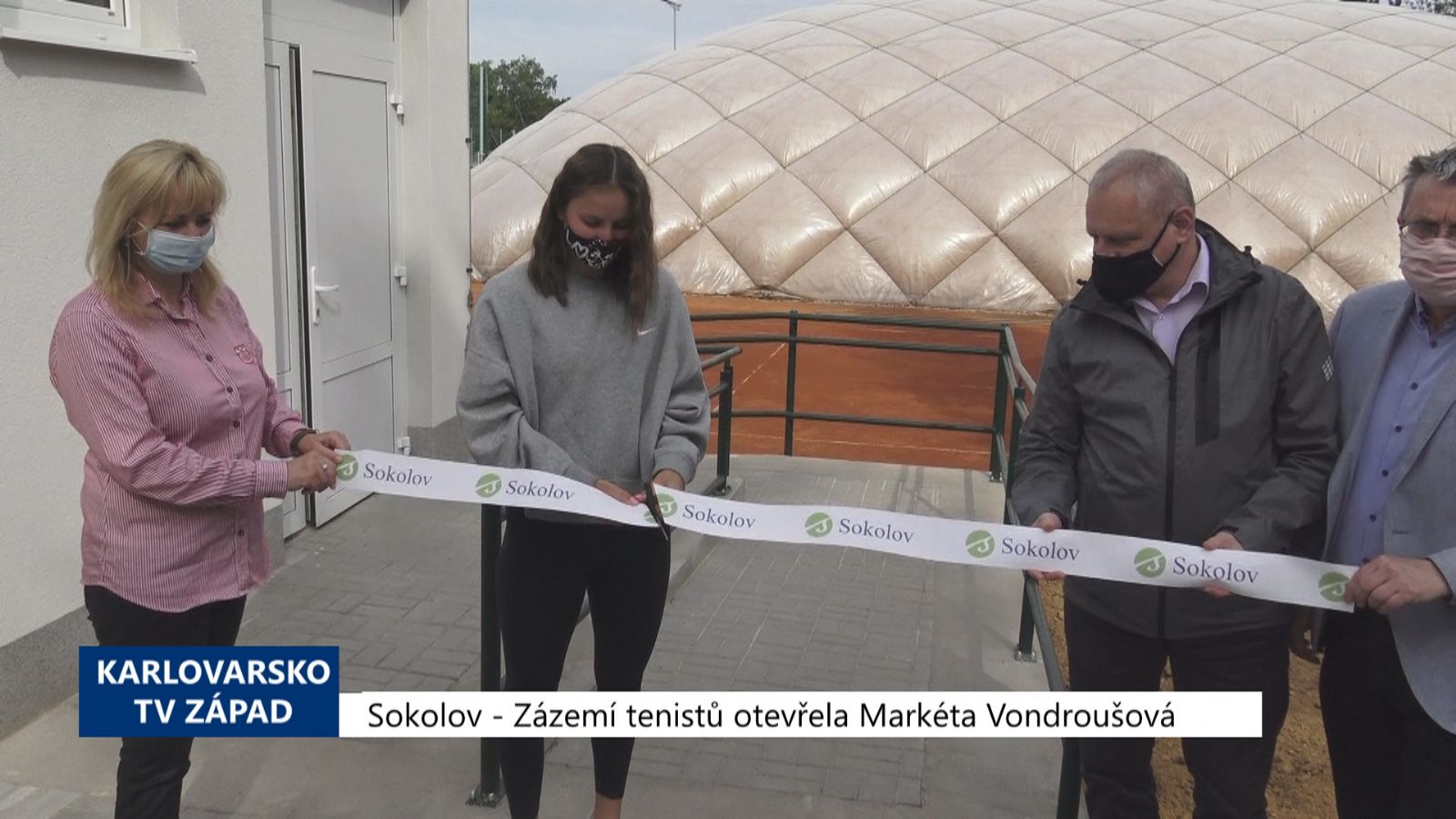Sokolov: Nové zázemí tenistů otevřela Markéta Vondroušová (TV Západ)