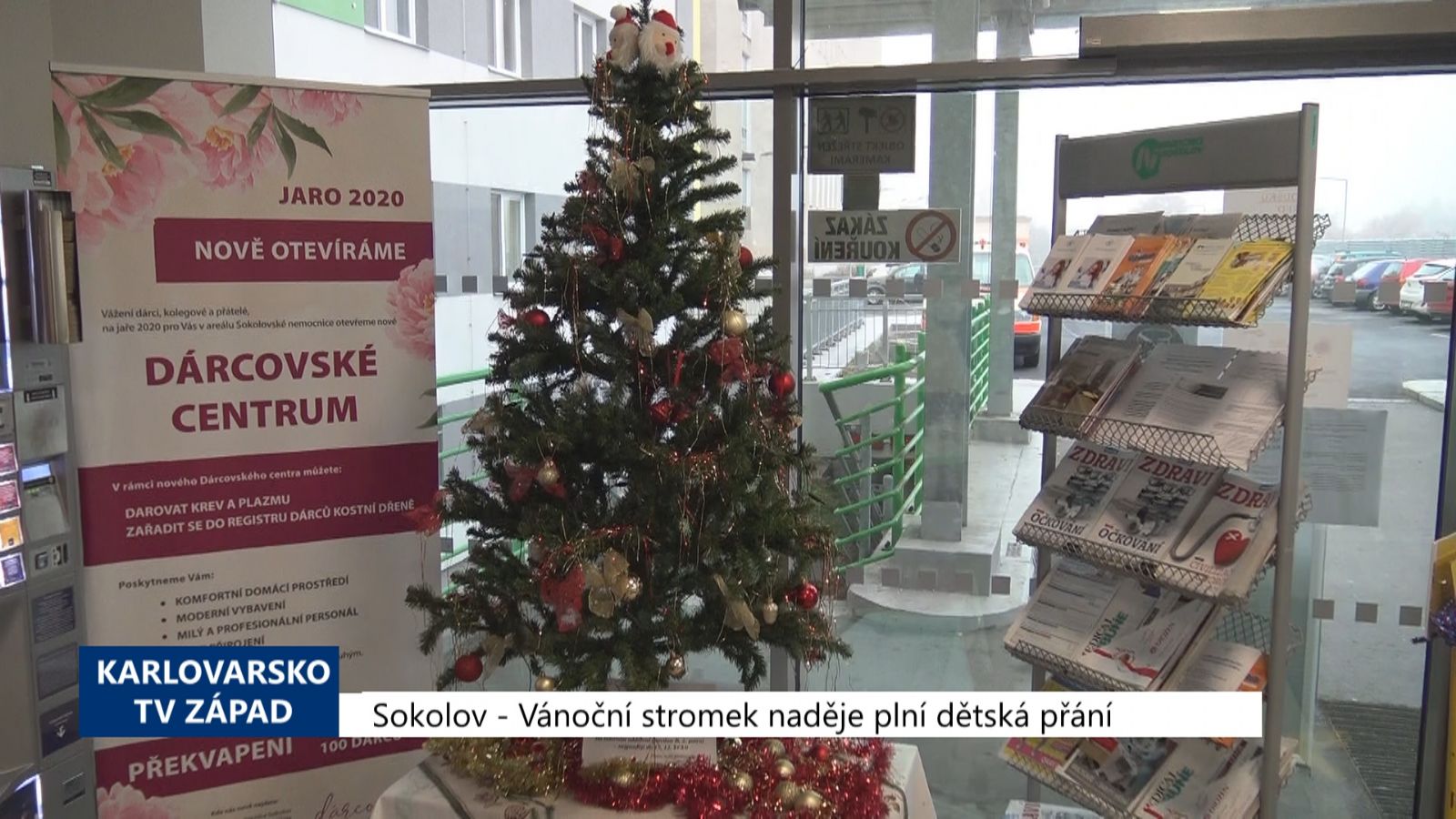 Sokolov: Vánoční stromek naděje plní dětská přání (TV Západ)