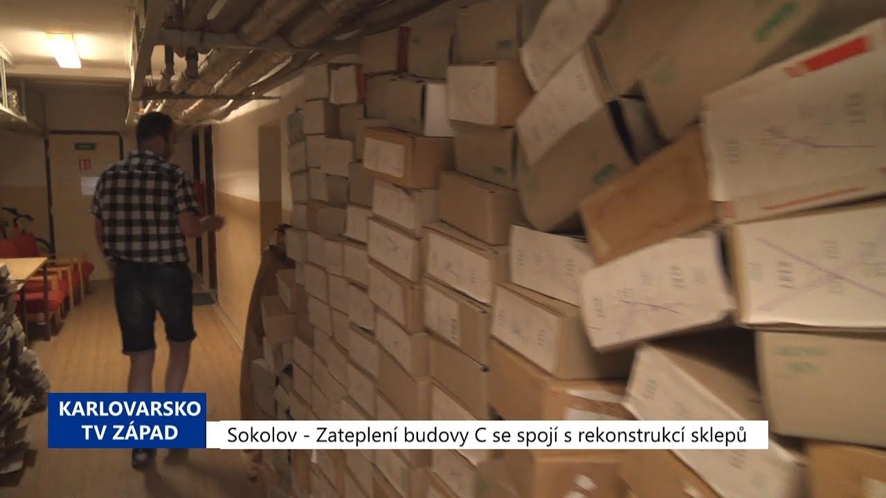 Sokolov: Zateplení budovy C se spojí s rekonstrukcí sklepů (TV Západ)