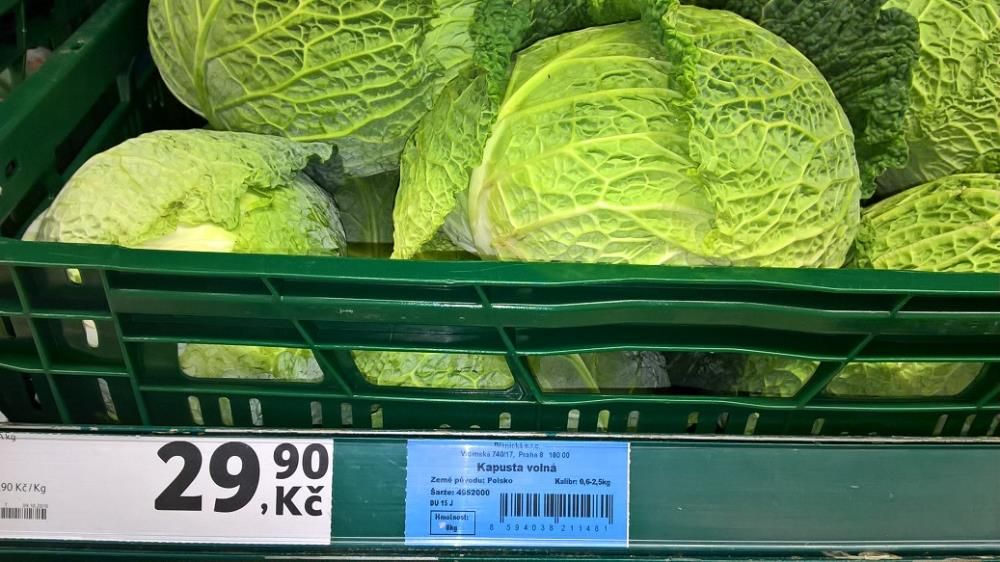 SZPI zjistila kapustu s nadlimitním obsahem pesticidu chlorpyrifos